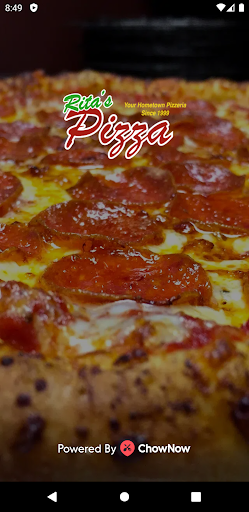 Android application Rita's Pizza screenshort