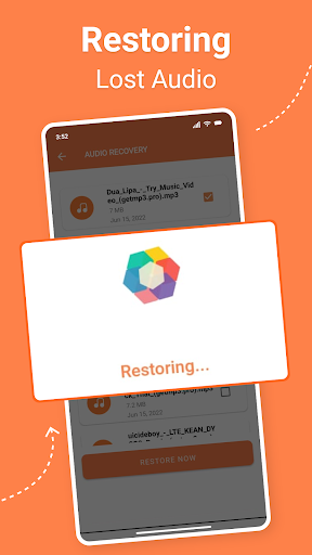 Recover Deleted Audio, Calls Screen 3