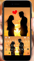 screenshot of Sunset Lovers Keyboard Theme