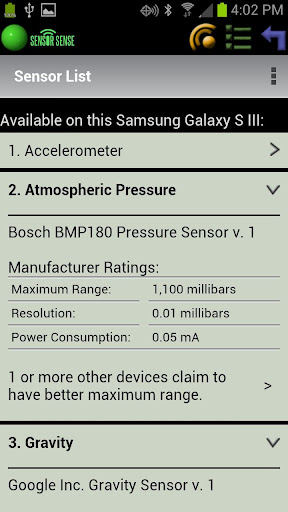 Sensor Sense Screen 2
