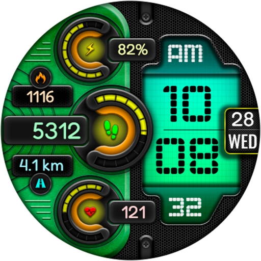 Digital DUBAS URX22 Watch face screenshot 14