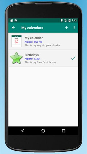 Calendar Screen 3