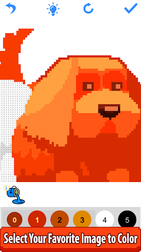 About Dogs Color By Number Pixel Art Sandbox Coloring