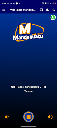 Android application Web Rádio Mandaguaçu screenshort
