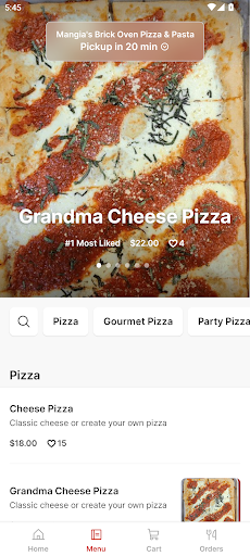 Mangias Pizza & Pasta Screen 2