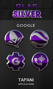 icon pack purple glas 3D banner