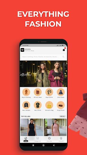Android application WOOKEIN Fashion Shopping screenshort