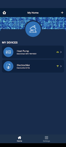 Android application Waterco Connect screenshort