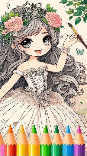 Coloring Games: Fairy Princess Screen 2