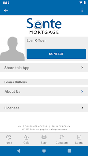 Android application My Mortgage App by Sente screenshort