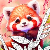 Raccoon&Red Panda Coloring icon