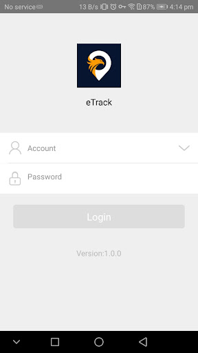 Android application eTrack GPS screenshort