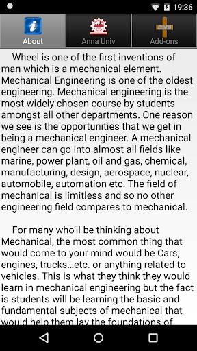 B.E. Mechanical Engg AU 2