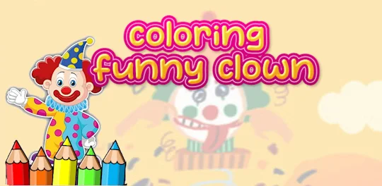 coloring funny clown