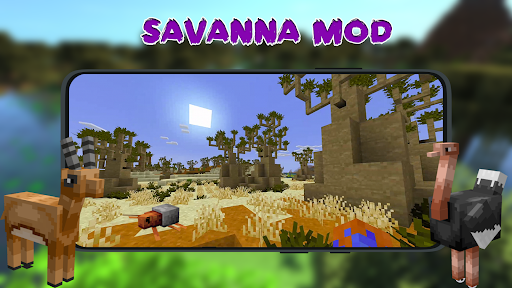 Android application Savanna Mod For Minecraft PE screenshort