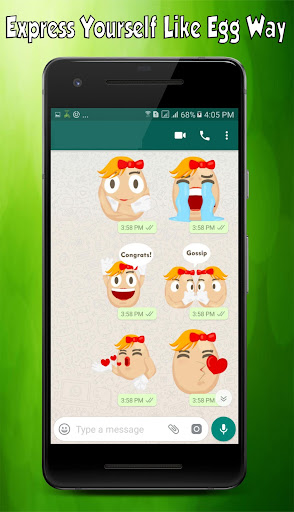Egg Emoji Stickers For WhatsAp