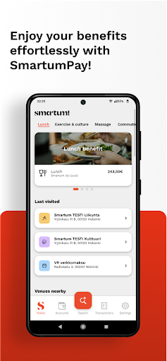 Android application SmartumPay screenshort