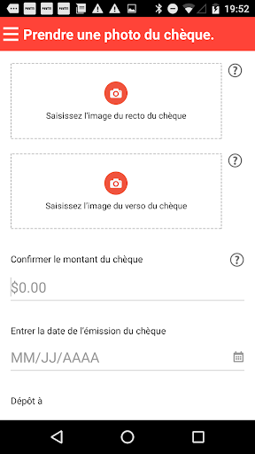 Insta Chèques Screen 2