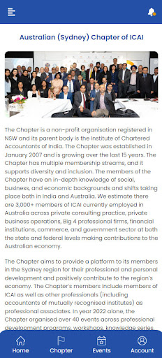 ICAI Sydney Chapter Screen 2