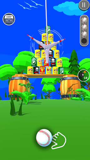 Can Crusher Knockdown 3D Game Screen 2