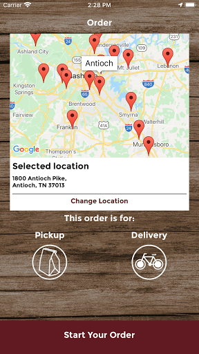 Android application Whitt's Barbecue screenshort