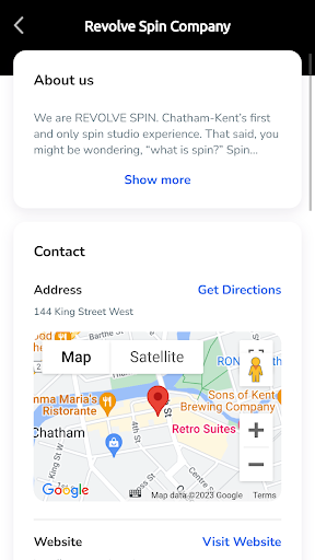 Android application Revolve Spin Company screenshort