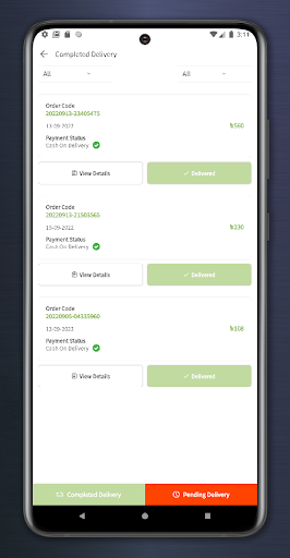 Android application Smartdeal Rider screenshort