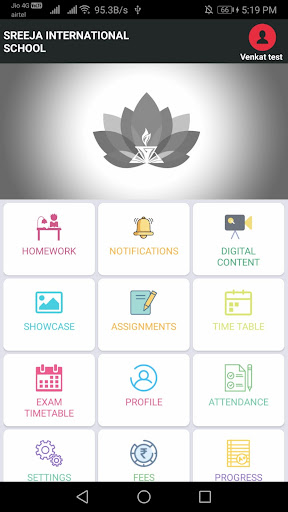 Sreeja International School Screen 2