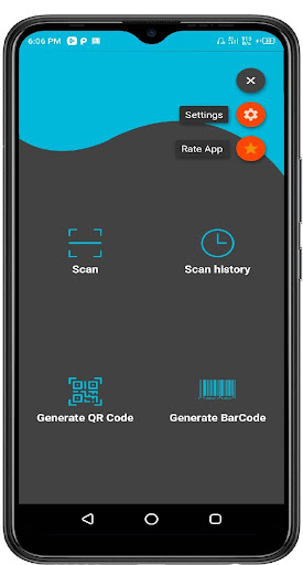 QRMora: scan,generate and read Screen 2