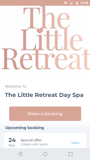 Android application The Little Retreat Day Spa screenshort