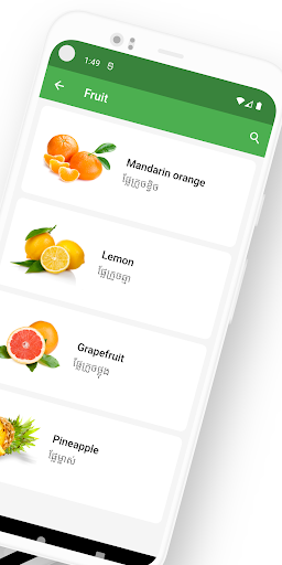 Khmer Picture Dictionary Screen 2