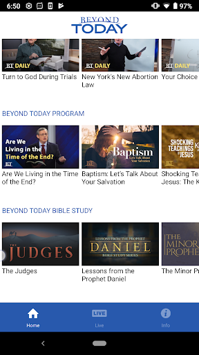 Beyond Today Screen 2