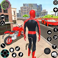 Flying Spider Hero : City Crime Battle