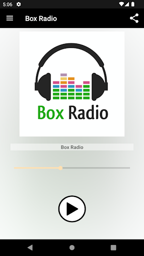 Android application Box Radio screenshort