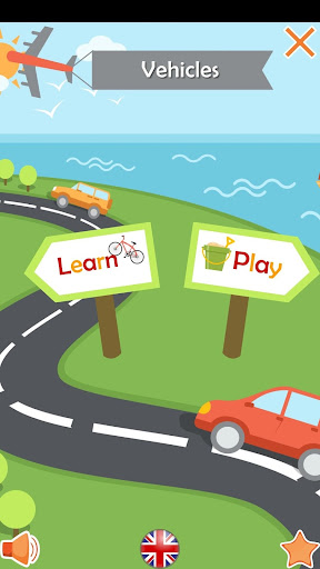 Android application Vehicles - Learn and Play screenshort