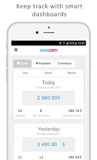 BASCRM - Stay connected Screen 2