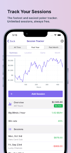 Android application Regroup Poker Tools & Charts screenshort