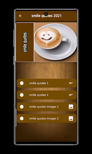 Android application Quotes to smile screenshort