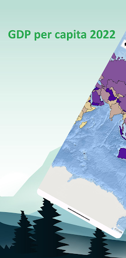 Android application GDP Explorer Globe Map screenshort