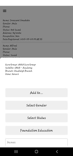 Android application Phaneros screenshort