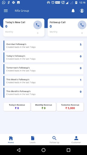 Saniiro CRM Screen 3
