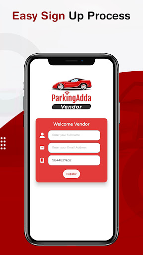 Android application ParkingAdda Vendor screenshort