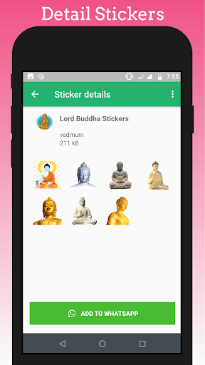 Lord Buddha Stickers for WA
