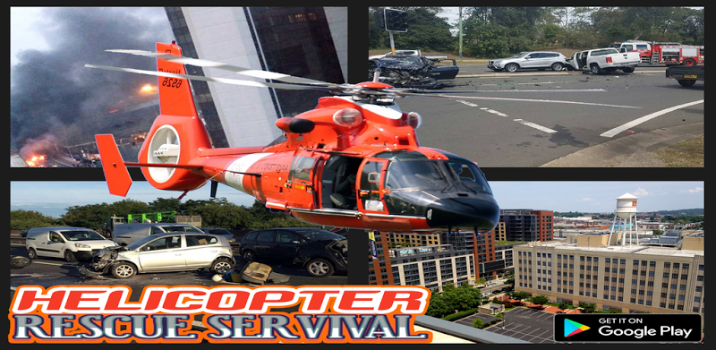 911 Helicopter Ambulance emergency Rescue Game 3D