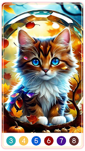 Cat Paint by Number