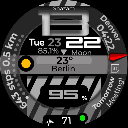 Digital Watch Face CUE123 screenshot 10