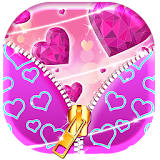 Valentine Love Zip Lock Screen icon