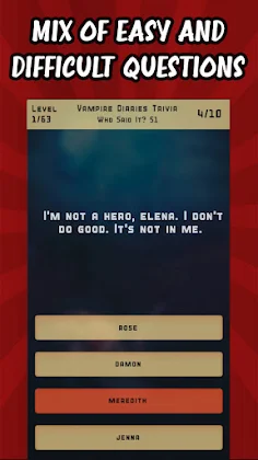Vampire Diaries Quiz Trivia - Screenshot 4