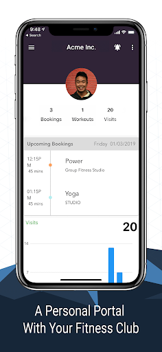 Android application Elossa Fitness screenshort