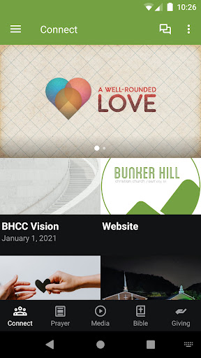 Android application Bunker Hill Christian Church screenshort